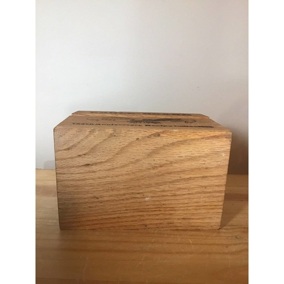 Vintage Hinged Wood Recipe Box Eagle Brand 125th Anniversary 1852-1982 - Picture 9 of 10